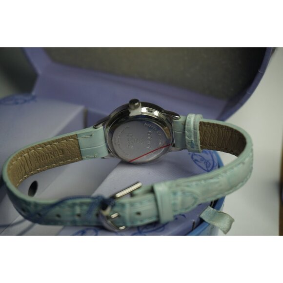 Disney Princess Cinderella Watch Sparkling Bezel Light Blue Leather‎ Strap NEW - Picture 8 of 11
